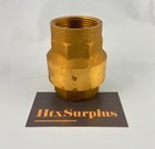     euroblock  1-1 4  Npt Brass Check Valve  Inline Poppet  400 Wog  Viton Seal