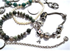Vintage Sterling Silver Link Bracelets Lot Collection Of 6 