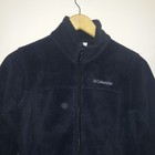 Columbia Birch Falls Fleece Jacket-medium 8 10-black-full Zip-pockets-unlined