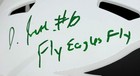 Devonta Smith Signed Eagles Fs Lunar Eclipse Replica Speed Helmet Fly Eagle Bas