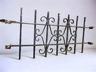 Wrought Iron Fence Panel  Architectural Salvage Grate  Garden Art  Vintage  A33