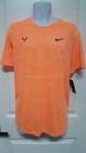 Nike Court Nadal Aeroreact Rafa Tennis Shirt Cu7916-892 Orange Size Xl