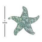 Starfish Glass Swimming Pool Step Marker Mosaic  5   Aquamarine   2 Pack 