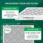 Filterbuy 16x25x4 Pleated Air Filters  Replacement For Hvac Ac Furnace  merv 11 