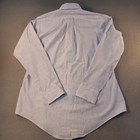 417 Van Heusen Button Down Shirt Men s Size 15 Blue Striped Tailored Vintage