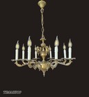 Vintage Antique French Chandelier Lighting Ceiling Light Brass Bronze 8 Arms 