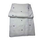 Victorias Secret Beanie Scarf Set Ivory White Rhinestone Knit Winter 2pc Nwt