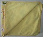 Northpoint Yellow Baby Blanket Bunny Turtle Giraffe Hippo Frog Plush 30x40
