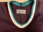 New Vintage Anaheim  mighty  Ducks Ccm Center Ice Home Jersey Sz 54 Fight Strap