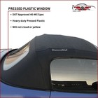 Mazda Miata Convertible Soft Top 1990-2005 Black Cabrio Vinyl Dot Plastic Window