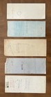 Lot Of 5 Antique 1800   s Sterling Pay To The Order Of Receipts - Bank Of London