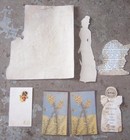 Lot Seven Scrap Victorian Trade Cards Ladies Children Scrapbooking Art Projects