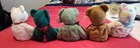 Vintage Authentic Ty Beanie Babies Lot Of  5  With Valentino 