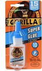 Gorilla Super Glue 15 Gram  Clear  Dries In 10-45 Seconds  No Clamping Required 