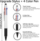 4-color Ballpoint Pen  Stylus  Medium Point  1 0mm   5-count  For Touch Screens