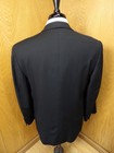 Kenneth Cole Mens Tuxedo  40r 34w X 28 Black   Black Wool Micro H b  Nwot L 19