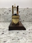 Coal Wagon At Mine Pit Shaft Brass Model Ornament