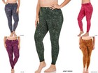 1x 2x 3x Mineral Washed Leggings Yoga Soft Stretchy Cotton Full Length Pants