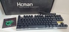 Hcman Mechanical Gaming Keyboard Alloy Panel Blue Switches 9 Led Backlit