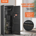 Vevor 6-8 Rifles Gun Safe Rifle Safe With Lock   Digital Keypad Removable Shelf