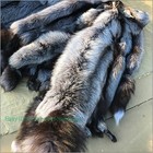 1x Tanned Silver Fox Skin Fur Pelts Soft Dense Real Leather Hides 39-47 Inch
