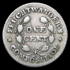 1837 Feuchtwanger Cent Penny Hard Times Token Medal Rare Details ----  pp340