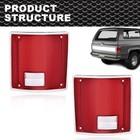 Led Tail Light Assembly Lens Set Red Lens  Red Tail Lamps