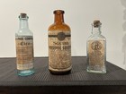 Vintage Set Of Apothecary Medicine Bottles