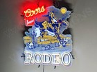 Coors Banquet Rodeo Bull Beer Bar 24 x16  Vivid Led Neon Sign Light With Dimmer