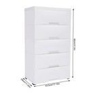 5 Drawers Plastic Storage Cabinet Detachable Drawer Tower Case Clothes Organizer