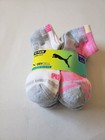 New 10 Pair Puma Girl Low Cut Drycell Moisture Wicking Socks Multicolor