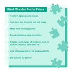 300 Blank Wooden Puzzle Pieces Unfinished Jigsaw Puzzle Pieces For Diy Crafts