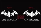 Batman Baby Kids On Board Sticker Car Window Decal Sign Car Safety