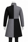 Medieval Gambeson Padded Jacket Black Grey Reversible Larp Sca Armor Coat