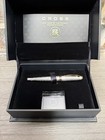 Cross 2016 Year Of The Monkey Brushed Platinum Plated Fountain Pen 18k Gold Mnib