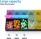 Weekly Pill Organizer 7 Day Pill Organizer Case Box Medicine Holder Pop Up Home