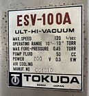 Tokuda Esv-100a Ult-hi-vacuum  Used Surplus  Item Id 6