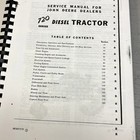 Service Manual Fits John Deere 720 730 Diesel Tractor Repair Shop Technical Book