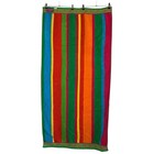 Cecil Saydah Towel Vintage Beach Towel Colorful Striped 28  X 56  Pool Summer