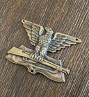Ww2 Italian Fascist University Militia Bronze Badge Insignia