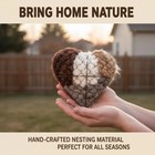New Handmade Fiber Bird Nesting Heart hummingbirds Lovers Home Garden Yard