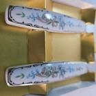 Vintage Designer Porcelain Wedding Cake Knife Server Set Lefton Japan Boxed