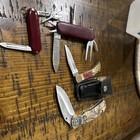 Pocketknife   Multi-tool Lot  Steel Blades  Bottle Opener  Red silver  Manual