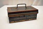 Vintage Metal Cash Box Bank Safe Box Coin Box Money Jewellery Box English Make  