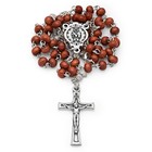 Rosary Beads Catholic Olive Wood Miraculous Virgin Wooden Prayer From Vatican