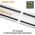 Powertec 110  Track Saw Guide Rail Joining Set For Milwaukee Track Saws  71871