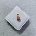 Rear Italy Natural Coral Small Beads Pendant Red Coral Gemstone Handmade Pendant