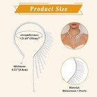 Bridal Asymmetric Side Tassels Pearl Choker Necklace Women s Wedding Jewelry