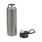 Amazon Basics Large Insulated Stainless Steel Water Bottle  30 1 Ounces  Gray