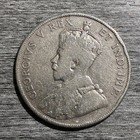 Canada 50 Cents 1911 Silver Coin George V Cleaned And Worn Condition